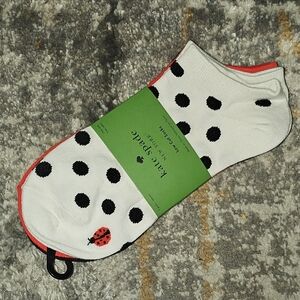 Kate Spade Polka Dot Lady Bug Socks Set Of 3